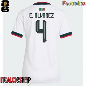 Messico Edson Alvarez #4 Seconda Maglia Femmina Mondiali 2026 Manica Corta